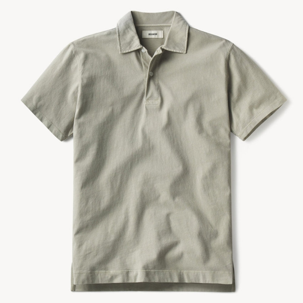 Buck Mason sueded cotton polo size M